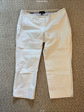 Talbots White Capri  size 12p (petite)